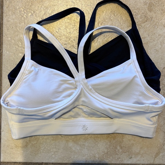 Athleta Navy Blue and White Sports Bras - Picture 6 of 6